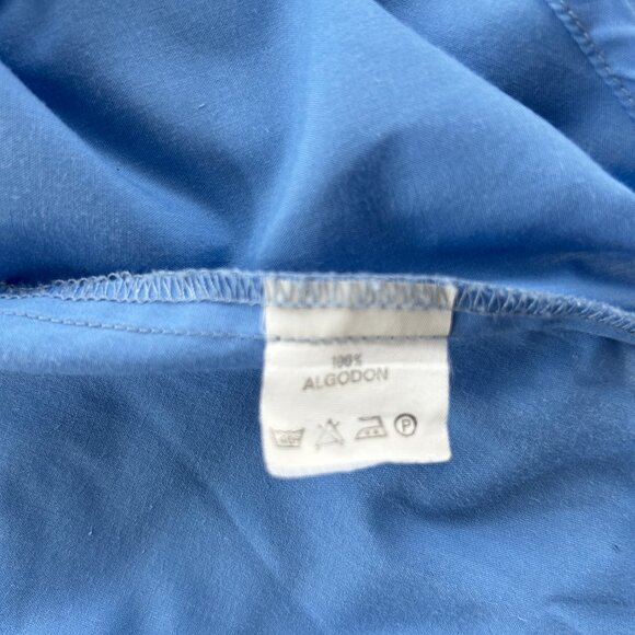 Rare Vintage Burberry Blue Cotton Shirt – Preppy Minimalist - Women's Medium - Picture 10 of 14